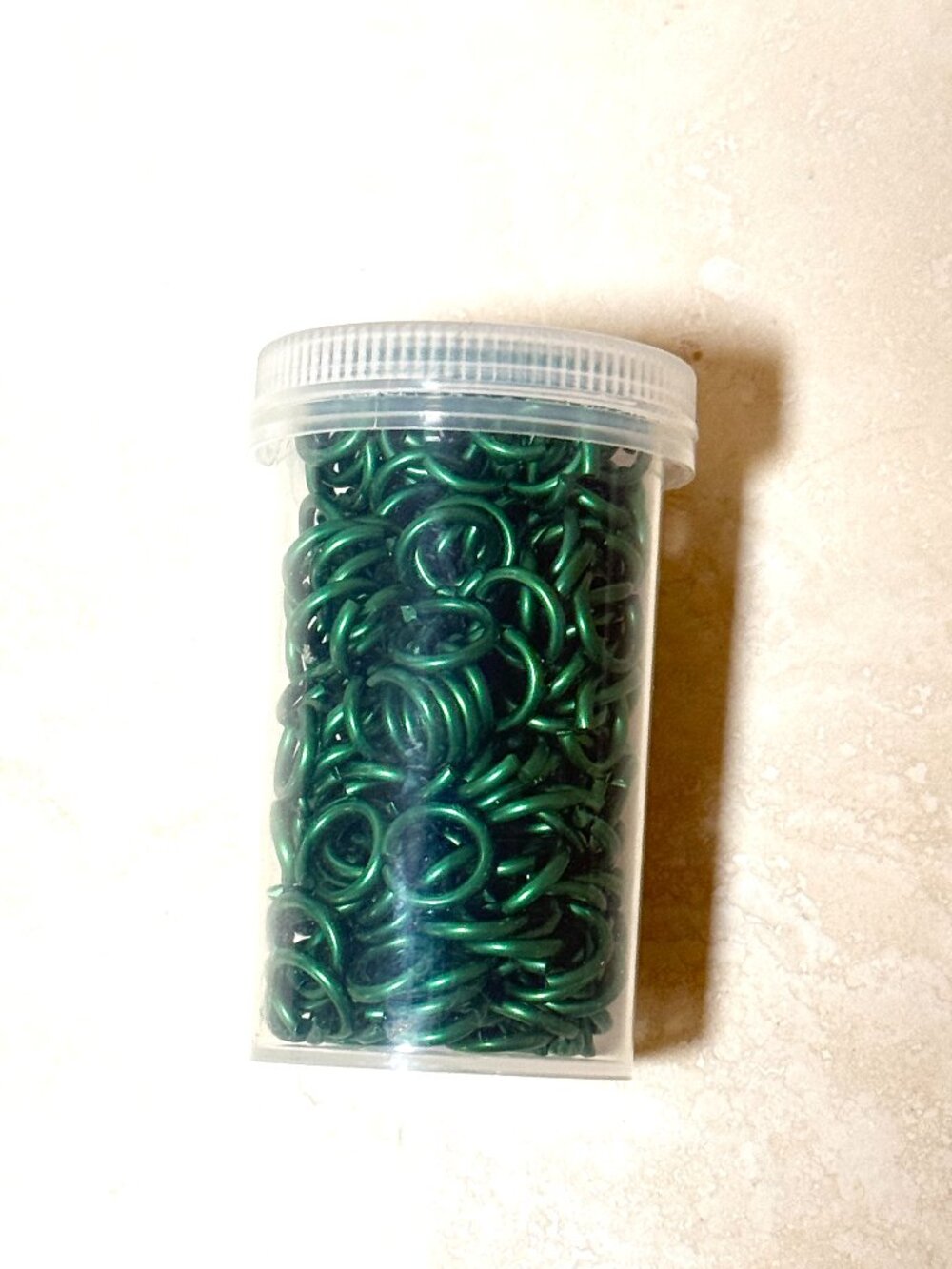 3/$10, Large Metallic Green Jump Rings